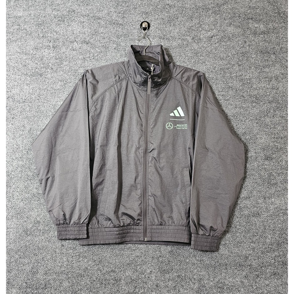 ADIDAS AMG PETRONAS MERCEDES FORMULA 1 RAIN WINDBREAKER Track‎ JACKET Mens Small